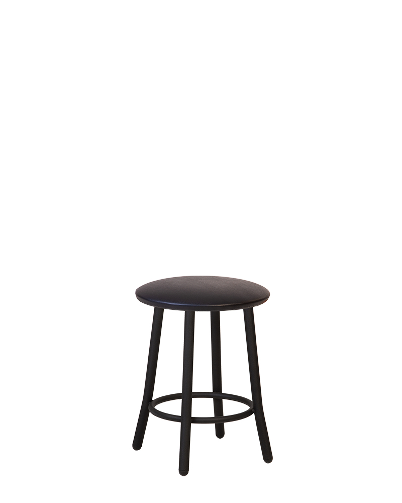 Табурет NOWY STYL TEDDY BLACK V-4 шкірозамінник